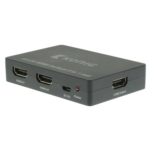 KONIG commutateur manuel HDMI 2 ports permet de passer d'un appareil à l'autre - Photo 8/8