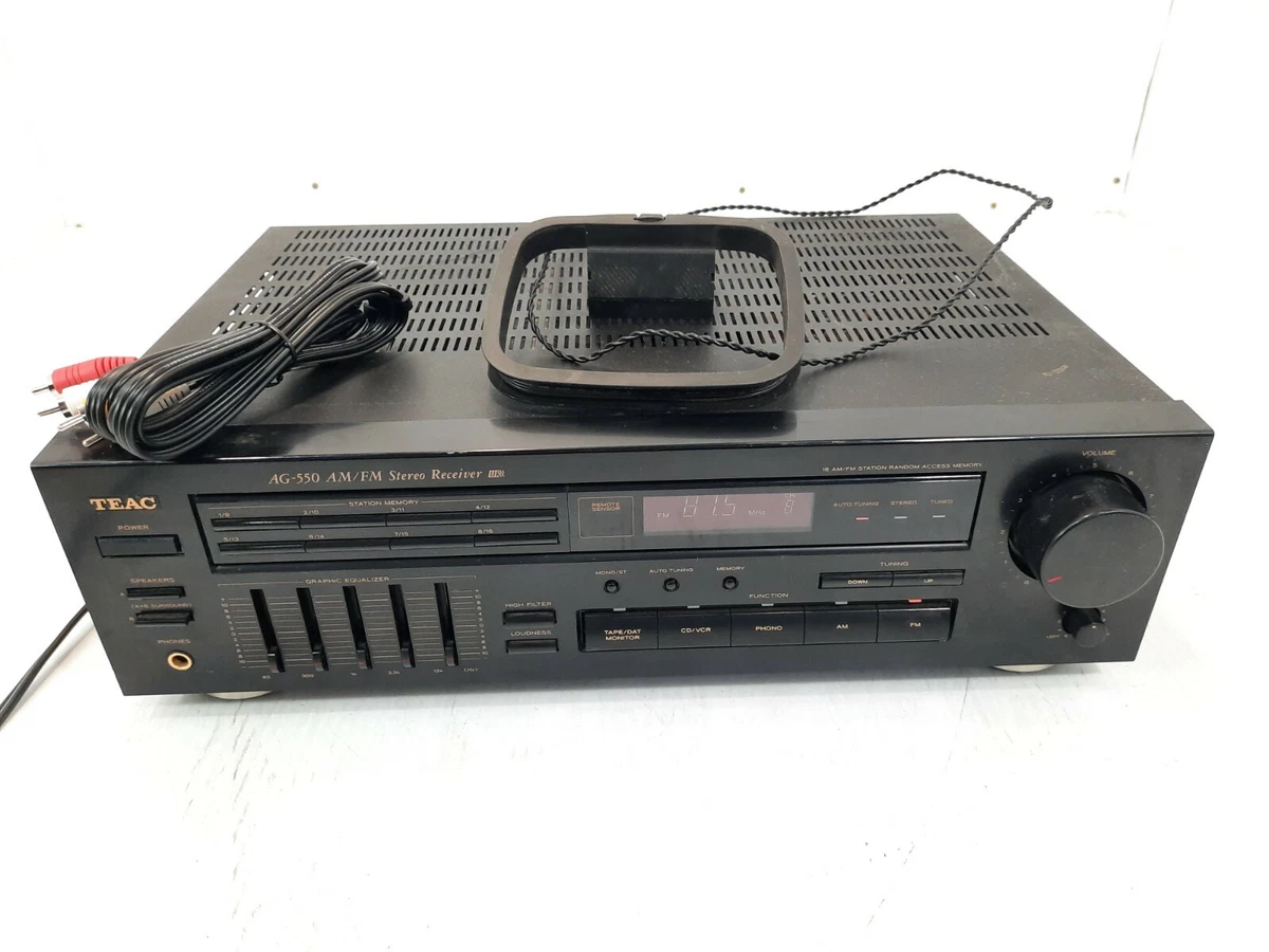 Vintage TEAC AG 550 AM FM CD Phono Stereo Receiver S TESTED S