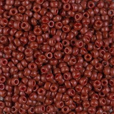 Miyuki Round Seed Beads Size 8/0 Duracoat Opaque Brick 22 Gram Tube 8-4470 
