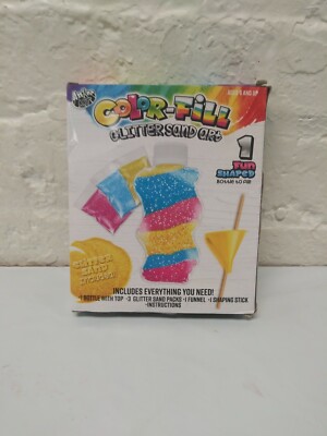 Anker Art Color-Fill Glitter Sand Art 3 Sand Bags, Funnel, Shaping Stick