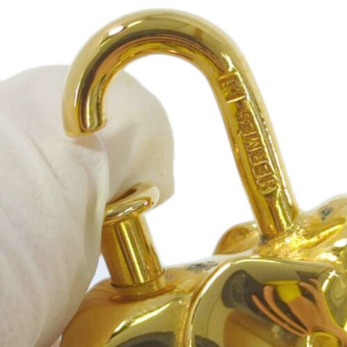Auth HERMES Elephant Motif Cadena Lock Bag Charm Gold Accessory with box F/J - Picture 8 of 19