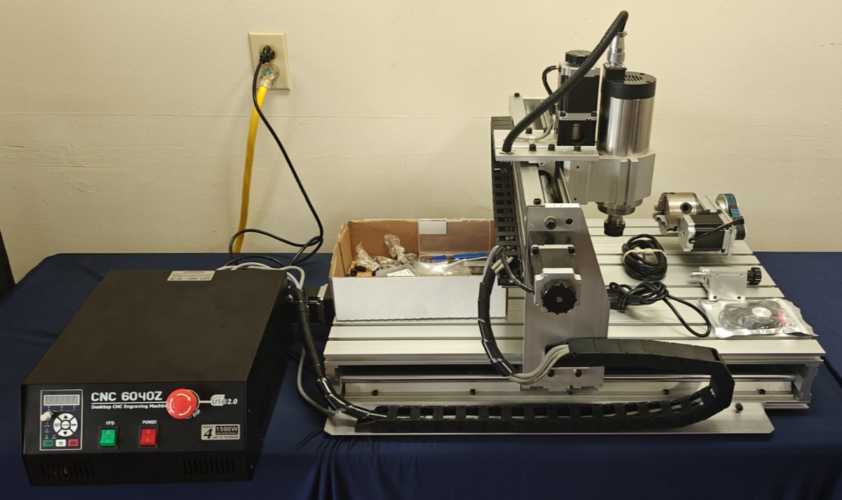 CNC 6040Z Desktop Engraving Milling Machine 4 Axis Metal Router