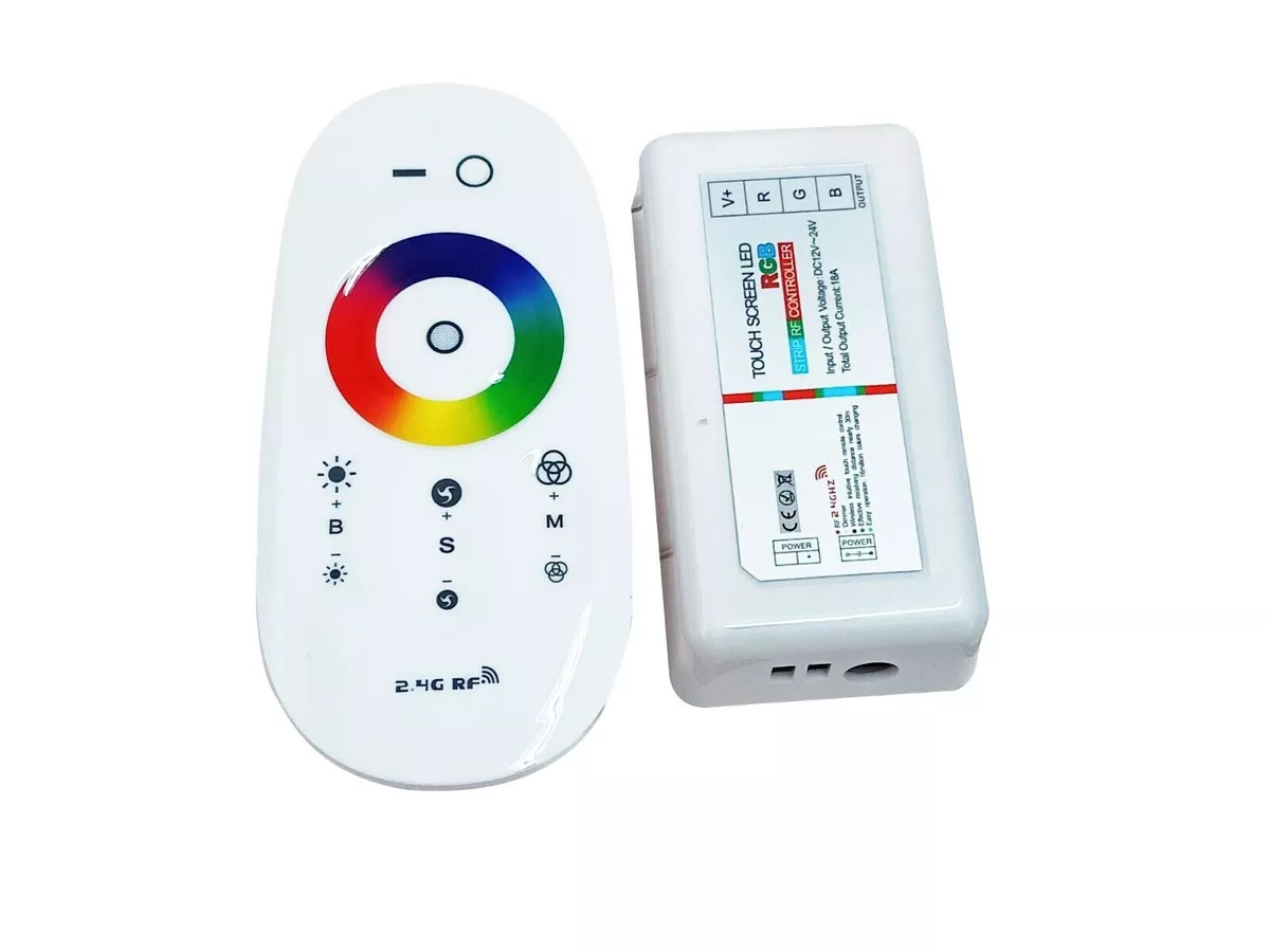 2.4G Wireless IR Remote Touch LED Strip Light Controller RGB Lamp