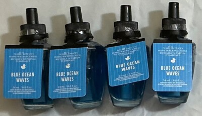 #ad #ad Bath Body Works BLUE OCEAN WAVES Wallflower Refill Bulbs NEW x 4 $24.99