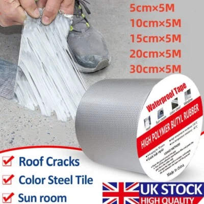 DAILY-USE-UK Super Waterproof Tape Butyl Sealing Outdoor Leak Repair Seal Strip for Roof Leak