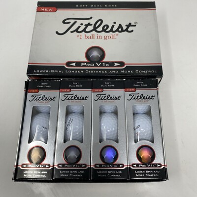 RARE 2005 Titleist ProV1x-332 dozen Golf Balls numbers 5/6/8 NEW