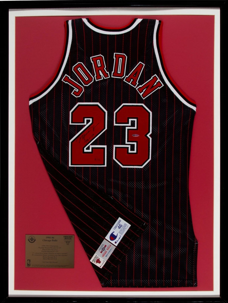 Michael Jordan 72-10 Signed 1995-96 Pro Cut Chicago Bulls Jersey PSA DNA  & UDA