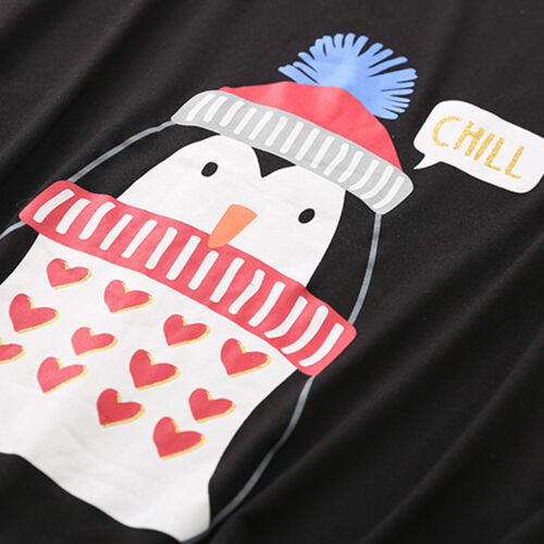 Women's 2 Piece Pajama Set Short Sleeve Crew Neck Capri Soft Cute Cartoon Pjs - Picture 12 of 25