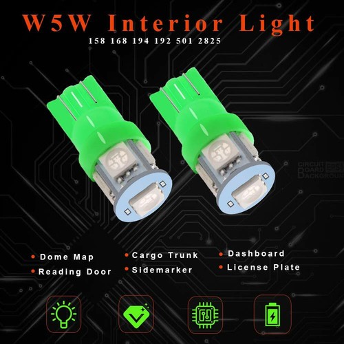 Paquete de 15 luces LED interiores verdes para Lexus ES330 ES350 2004 - 2012 + herramienta - Imagen 6 de 8