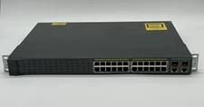 Cisco Catalyst (WS-C2960+24PC-S) 24 Port Rack Mountable Ethernet Switch