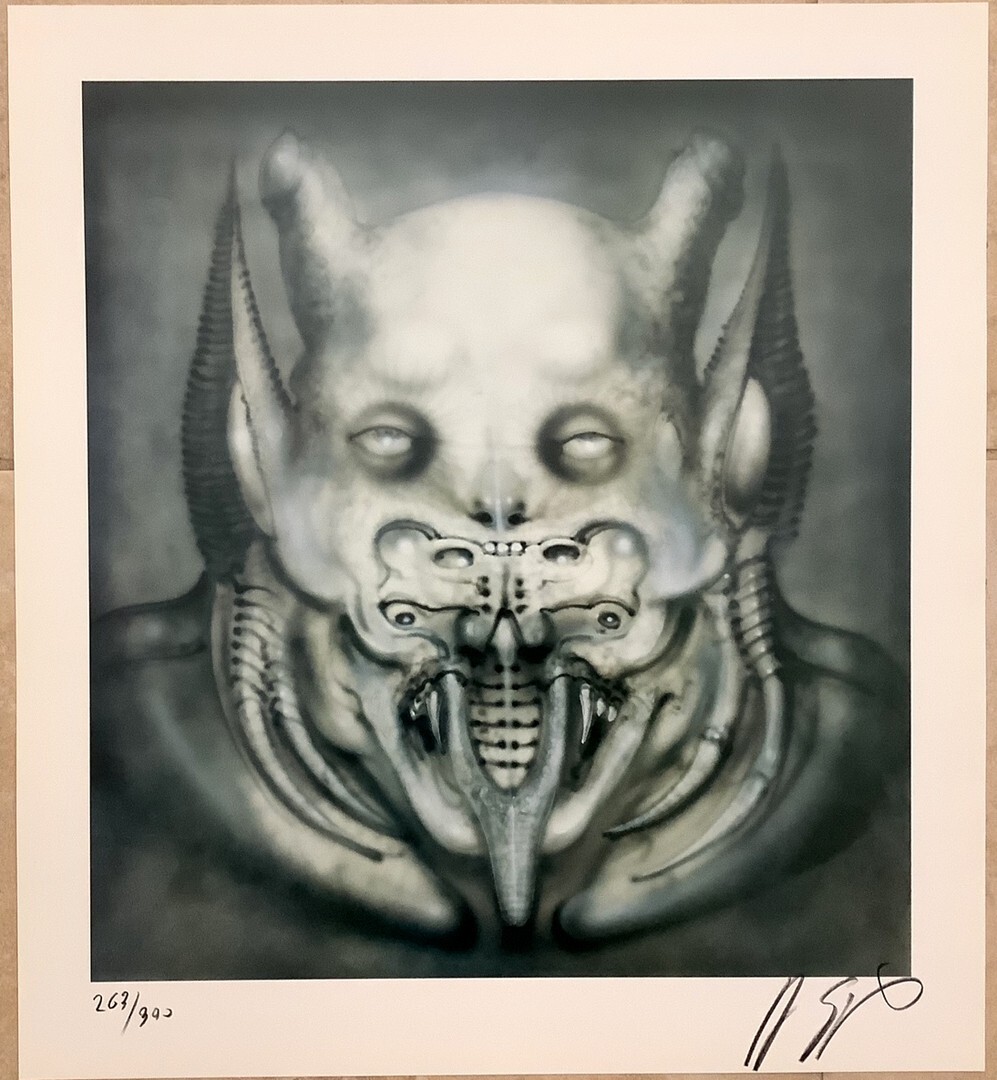 新品・未開封【TASCHEN】 HR GIGER DAEMON Print by H.R. Giger. Signed edition of 263/300 on