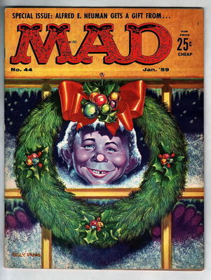 MAD Magazine #44 Alfred E Neuman 1959 Kelly Freas cover Christmas