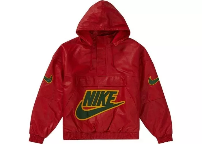 sinsonte Apropiado Matemáticas Authentic Supreme x Nike Leather Anorak Red (F/W 2019) Size L &#034;MAKE ME  AN OFFER&#034; | eBay