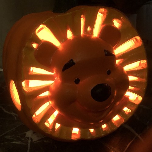 Disney Halloween Winnie the Pooh zucca illumina Jack-o-Lantern stampo per soffiaggio vintage - Foto 13 di 13