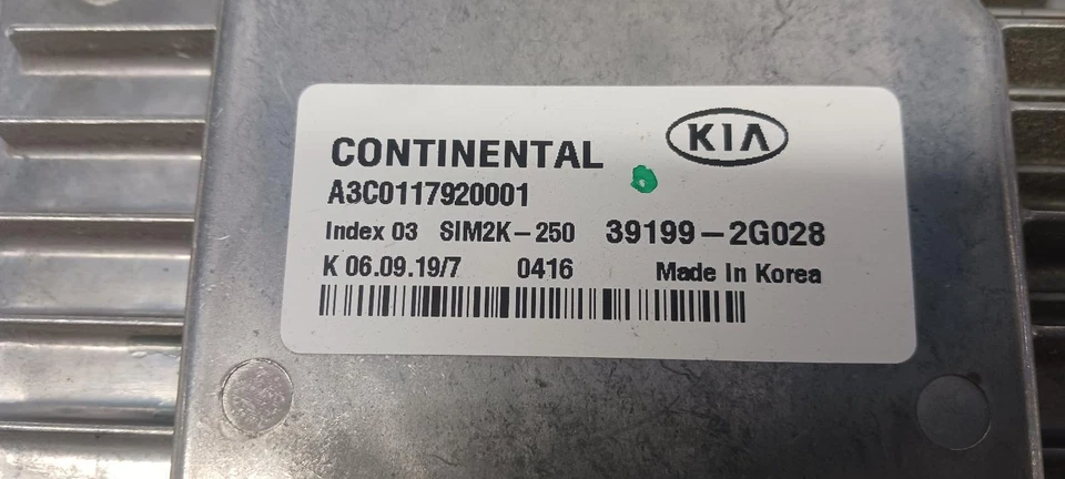 Módulo de control electrónico '19-'20 KIA OPTIMA ECU EE. UU. 2,4 L SULEV OEM Foto 2 de 4