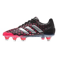 Adidas Aw16 Adipower Kakari Sg Rugby Boots - Black/shock Red Adidas Aw16 Adipower Kakari Sg Rugby Boots - Black/shock Red
