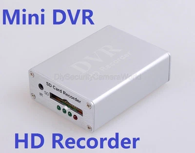 DIYSECURITYCAMERAWORLD Mini Home CCTV Surveillance Security Camera Audio Video SD Card DVR Recorder