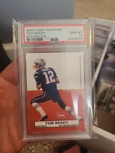 2003 FLEER TRADITION TOM BRADY STANDOUTS PSA 10 SUPER RARE