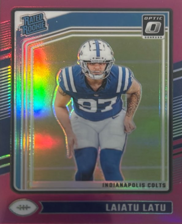 2024 Donruss Optic Rated Rookies#267 Laiatu Latu Pink