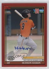 2021 Topps Pro Debut Red Auto 9/10 Hudson Haskin #PD-175 Auto 12sd