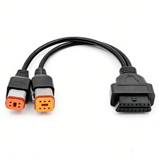 Obd2 Diagnostic Cable for Harley 4pin 6pin 2 in 1 Motorcycle OBD Scanner Adap...