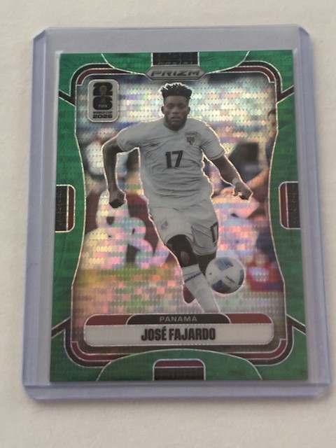 2026 Panini Prizm World Cup Jose Fajardo Preferred Green /5 #336 - Panama