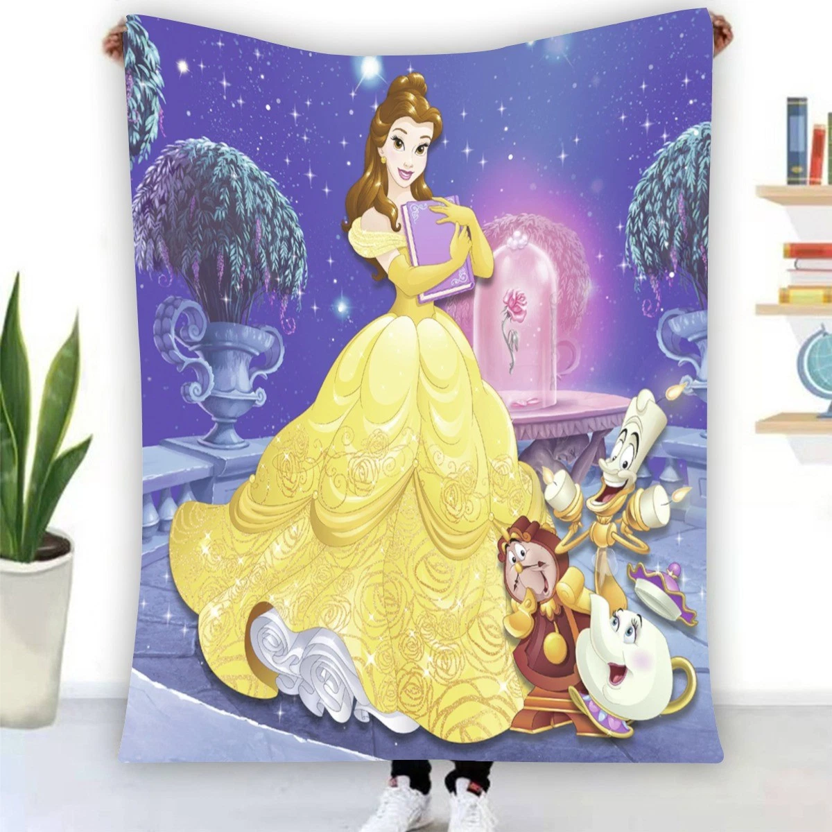 Princess Belle Fleece Blanket, Soft Warm