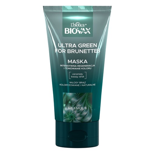 5900116090443 BIOVAX Glamour Ultra Green For Brunettes maska do włosów dla brune - Picture 1 of 1
