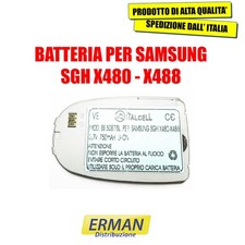 BATTERIA PER SAMSUNG SGH X480 - X488 ARGENTO 3,7V 750mAh