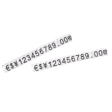 Adjustable Mini Cube Price Tag Display Number Black on Clear,3.3x5.6mm,10 sets