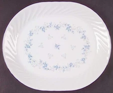 Corning Corelle Blue Fleur  Oval Serving Platter 2358042