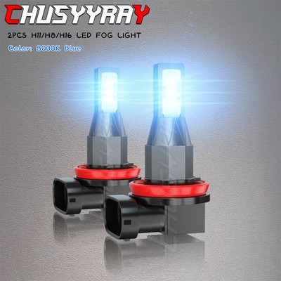 2PCS H11 Blue LED Fog Light Bulbs for BMW 320i 328i 335i 525i 528i 535i xDrive