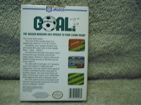 1989 Nintendo Wilson Goal Game Cartridge Box & Manual NES JG