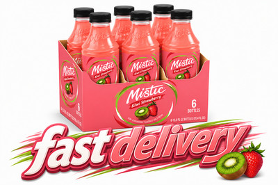 Mistic Vibrant Flavor Kiwi Strawberry Juice Drink, 16 fl oz Bottles (Pack of 6) 