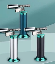 Windproof Butane Lighter Blue Flame Jet Torch Lighter Cigar Camping Welding