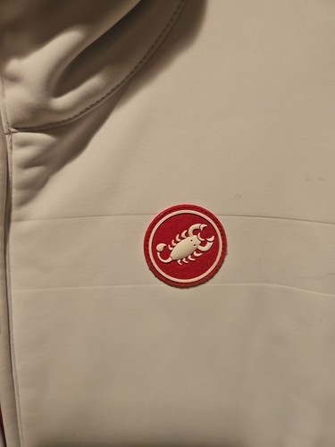 Women’s Castelli Jacket Windstopper Red White Xl Full Zip Cycling Rosso Corsa - Picture 3 of 14