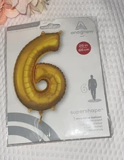 Anagram Mid Size Shape 26" #6 Foil Balloon