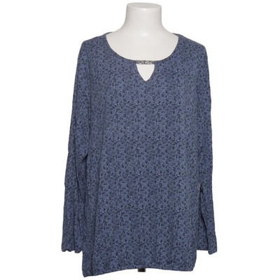 Gina Benotti, Bluse, Größe: 48/50, Blau, Elasthan/Viskose, Blumen, Damen #Yqi