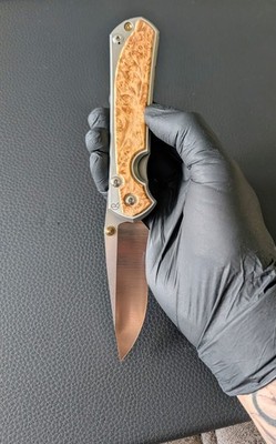  Chris Reeve Large Sebenza 31 Box Elder Polished Magnacut Neu 