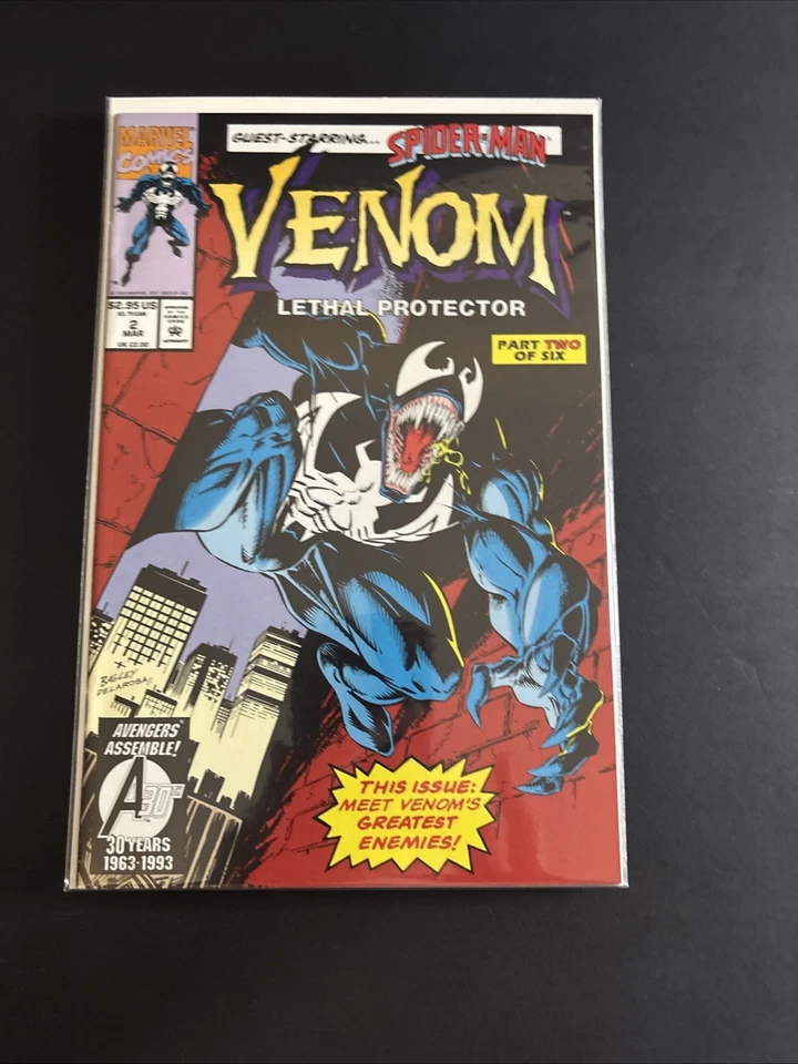 Venom Lethal Protector #1 2 3 4 5 6 Juego Completo Spider-man Lote Casi Nuevo+ Alto Grado Foto 3 de 4