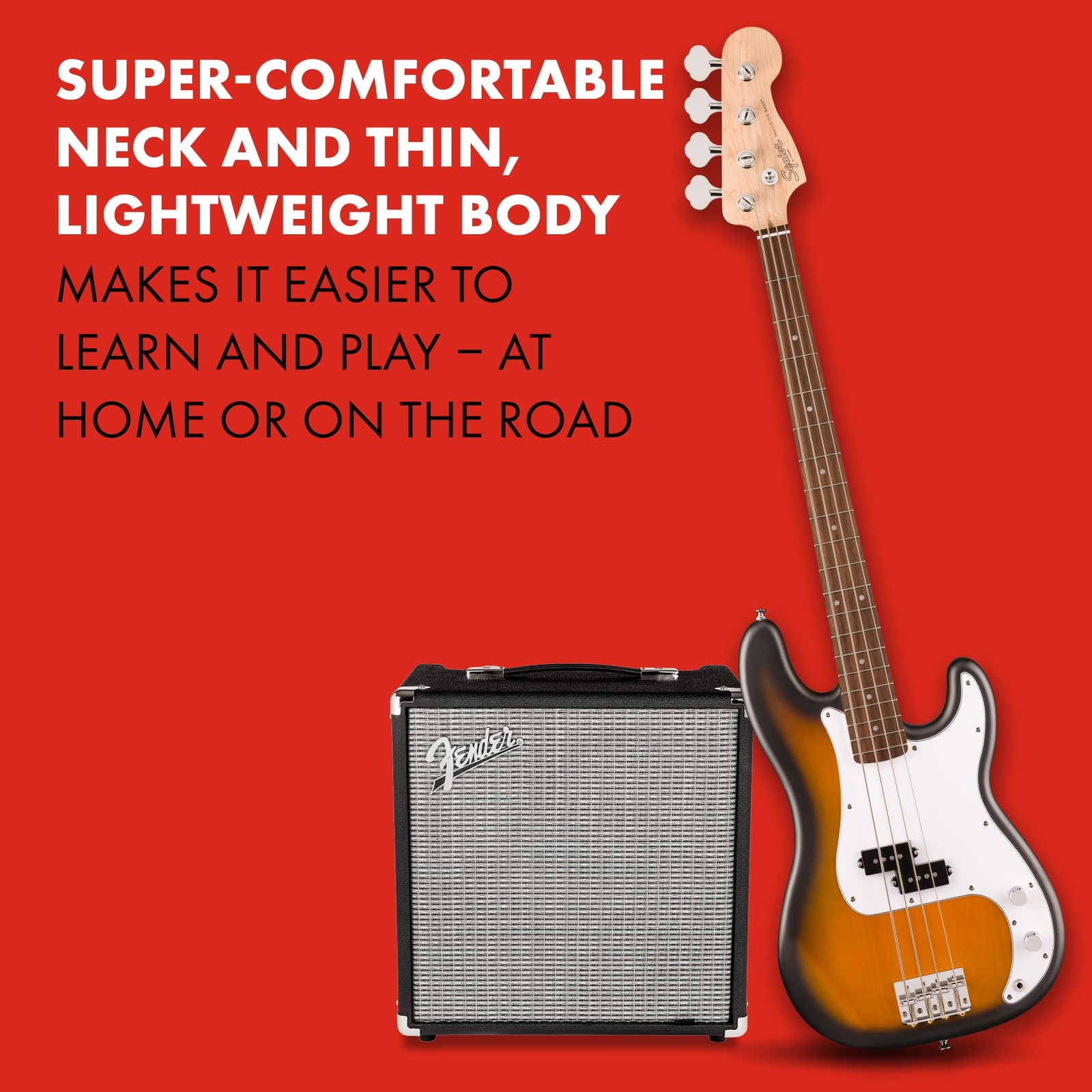 Squier Debut Precision Basse Guitare pour Répétition en Studio - 3