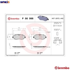BRAKE PAD SET DISC BRAKE P 56 066 FOR NISSAN CABSTAR/NT400 2.5L ZD30DDTi 3.0L