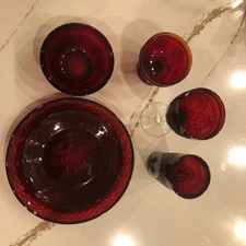 Luminarc Cristal D’Arques Dinner Set - Set Of 6 Pcs Ruby Red