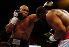 Danny Williams white trunks and Mike Tyson black trunks fights eac 2004 Photo 87