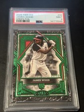 2025 Topps Tier One James Wood Green Foil Rookie #99 /99 PSA 9 Nationals