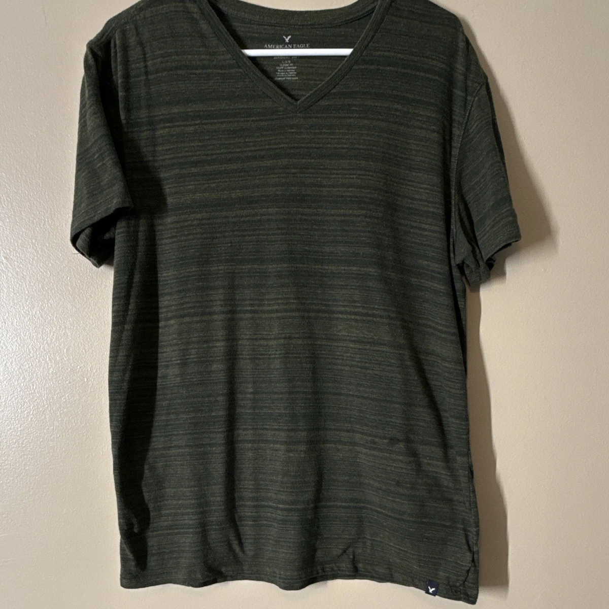 American Eagle Outfitters Short Sleeve Striped T-Shirts for Men 