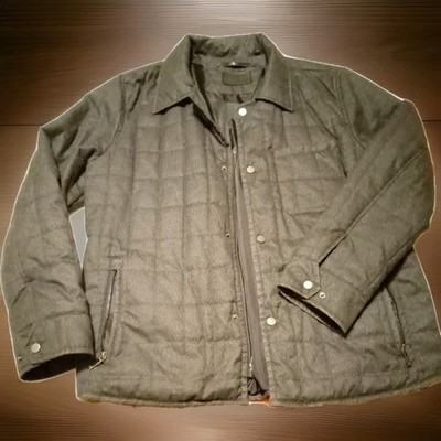 T-Tech by Tumi Quilted Wool blend Jacket Coat Charcoal Color Men's Size Large