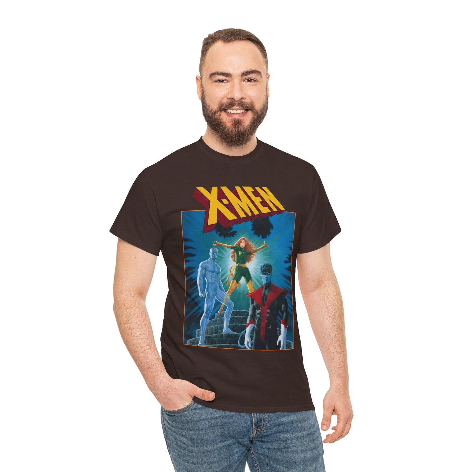 X-Men T-Shirt - Paul Gulacy Art - Phoenix, Nightcrawler - Bizarre Adventures