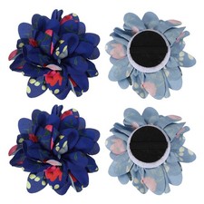 3.1" Dog Collar Flowers for Dogs Blue 4Pcs