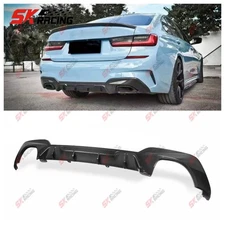Dry Carbon Twill Weave Rear Bumper Diffuser Lip For BMW 3 Series G20 M-sport